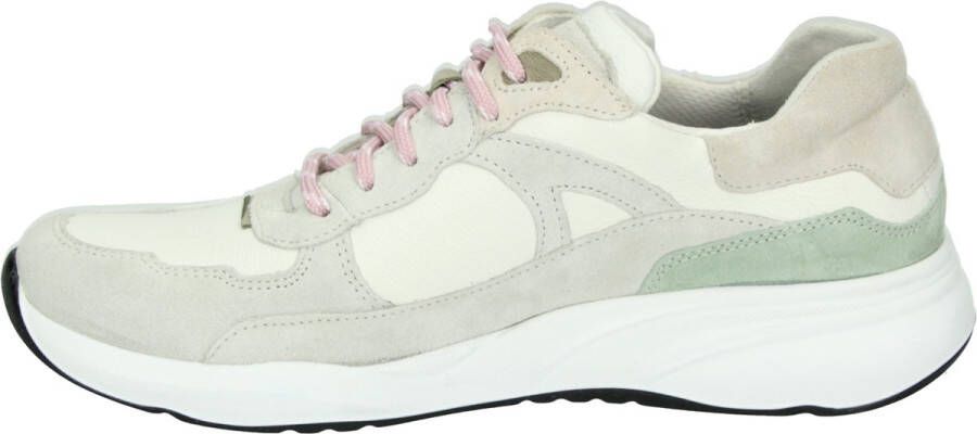 Durea 6283 G Volwassenen Lage sneakers Wit beige