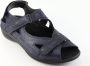 Durea 7258 H Platte sandalenDames Sandalen Blauw - Thumbnail 11