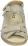 Durea 7258 K Volwassenen Platte sandalenDames Sandalen Wit beige - Thumbnail 8