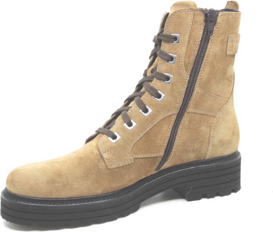 Durea 9758 752 8039 Zand kleurige suède veterboot wijdte E