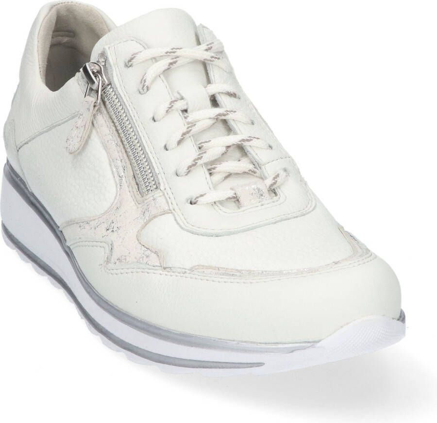 Durea Dames Sneaker 6261-685-0175 Wit Zilver Wijdte H (38.5) - Foto 7