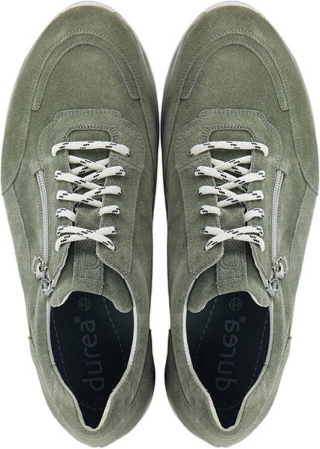 Durea Sneakers Dames Lage sneakers Damesschoenen Suède 6263 688 Groen