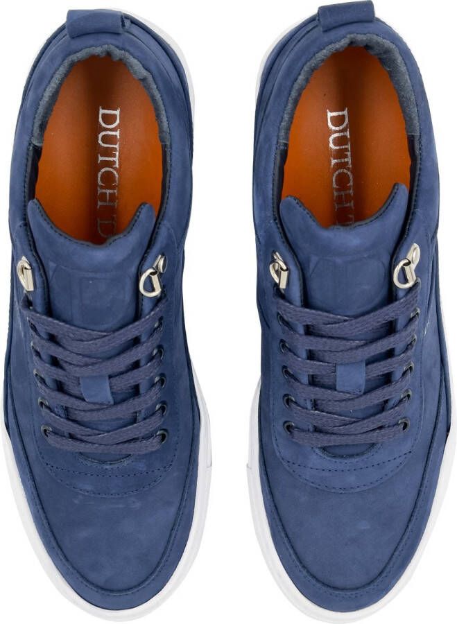 DUTCH'D Myth Blue + Gratis Dawn Zonnebril t.w.v 44 Euro! Nubuck Leer Blauw