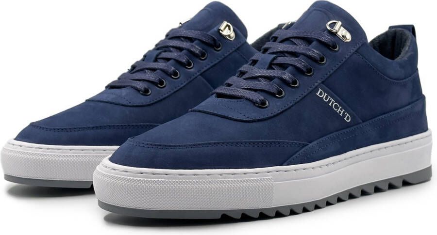 DUTCH'D Myth Blue + Gratis Dawn Zonnebril t.w.v 44 Euro! Nubuck Leer Blauw