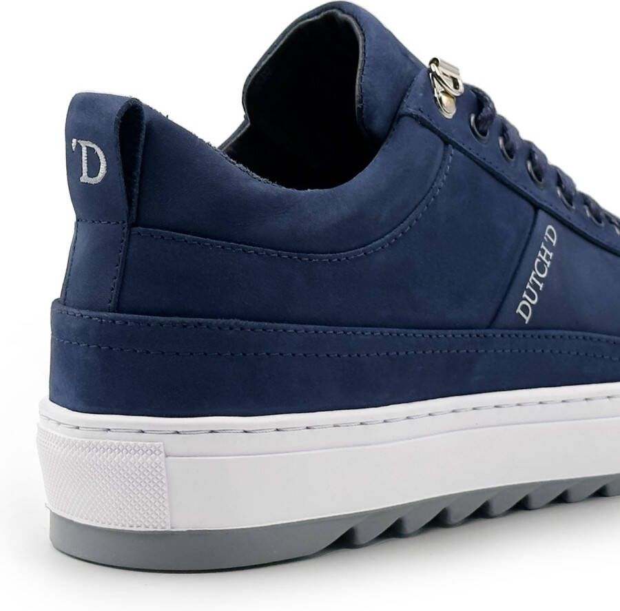 DUTCH'D Myth Blue + Gratis Dawn Zonnebril t.w.v 44 Euro! Nubuck Leer Blauw