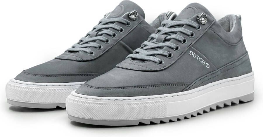 DUTCH'D Myth Grey Nubuck + Gratis Dawn Zonnebril t.w.v 44 Euro! Leer Grijs