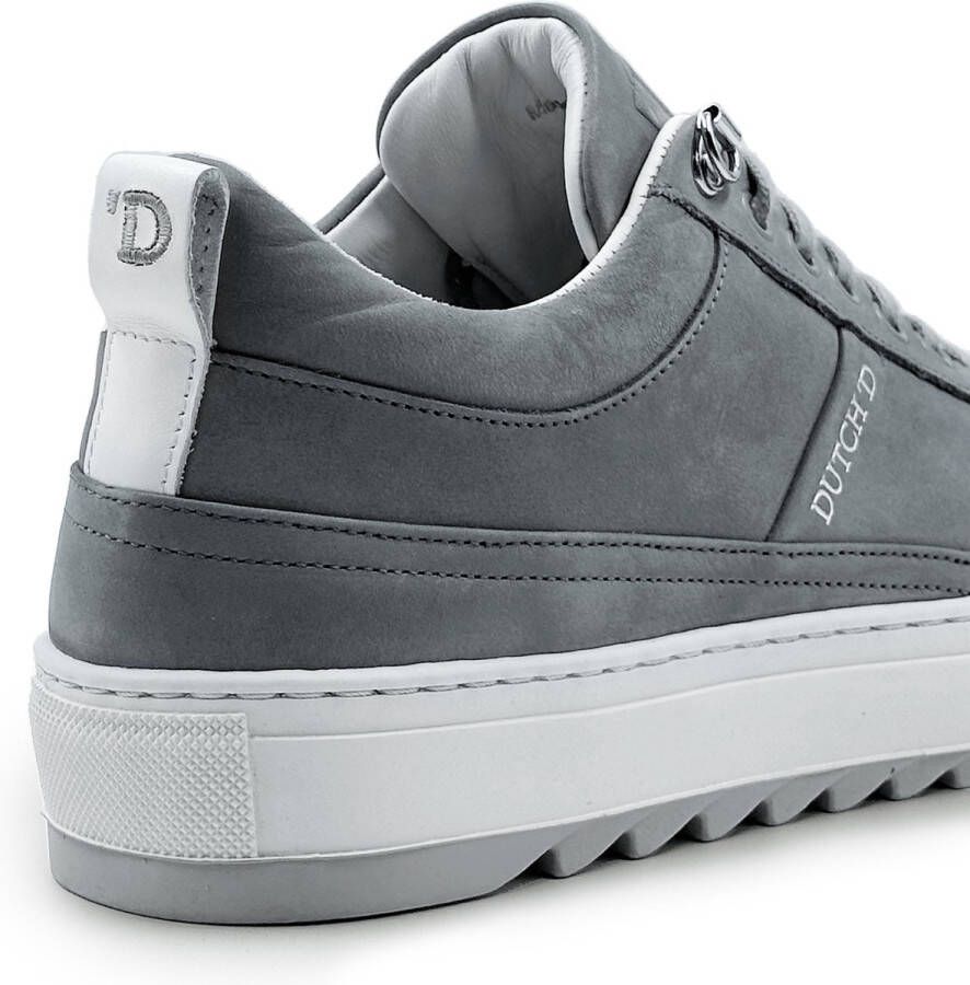 DUTCH'D Myth Grey Nubuck + Gratis Dawn Zonnebril t.w.v 44 Euro! Leer Grijs