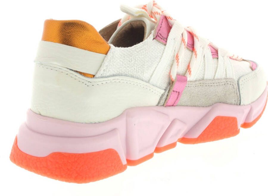 Dwrs Dames Sneakers Los Angeles Canvas Offwh pink Off White