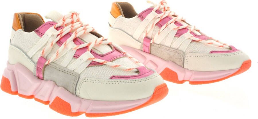 Dwrs Dames Sneakers Los Angeles Canvas Offwh pink Off White