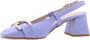 E mia Peep Toe Peep Heel Purple Dames - Thumbnail 11