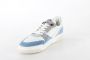 Floris van Floris van Bommel van Floris van Bommel Sneakers Heren Lage sneakers Herenschoenen Leer SFM-10201 Wit blauw - Thumbnail 14