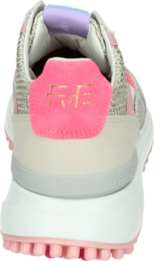 Floris van Floris van Bommel van Floris van Bommel Sneakers Dames Lage sneakers Damesschoenen Leer SFW-10099 mesh Beige combi