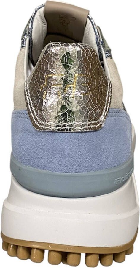 Floris van Floris van Bommel van Floris van Bommel Sneakers Dames Lage sneakers Damesschoenen Suède SFW-10099 Beige combi