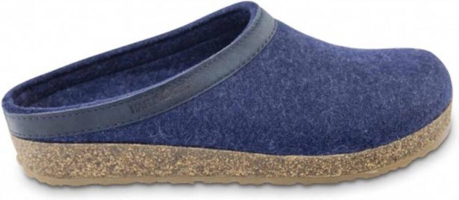 Grizzly Torben pantoffels Blauw Haflinger