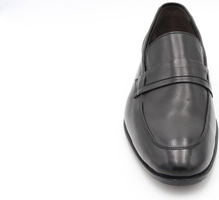 Online Express Heren instappers- Mannen loafer- Nette herenschoenen 1172- Leather- Zwart