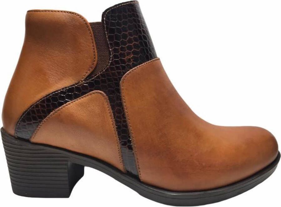 manlisa snake haklaarsje W232-7003 camel dk bruin