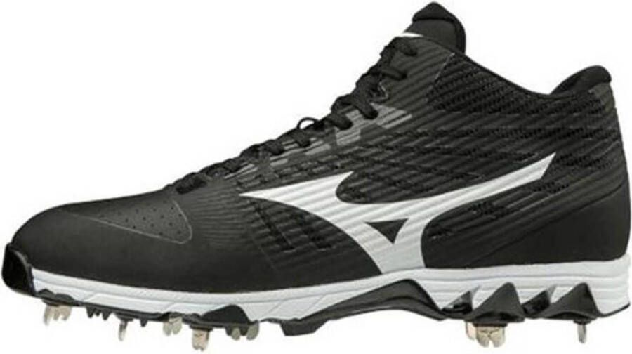 Boombah Mizuno 9-Spike Ambition Mid Black White US - Foto 2