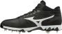 Boombah Mizuno 9-Spike Ambition Mid Black White US - Thumbnail 2