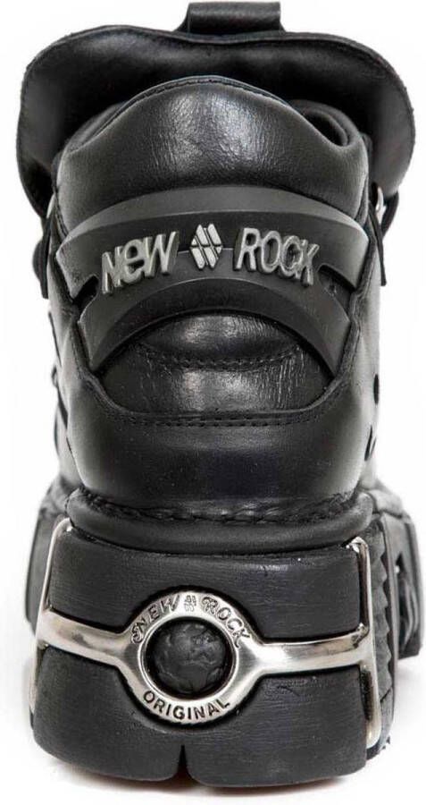 New Rock Lage schoenen M-106-S1 Zwart Zilverkleurig - Foto 4