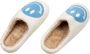 Pantoffel unisex smiley print blauw - Thumbnail 2