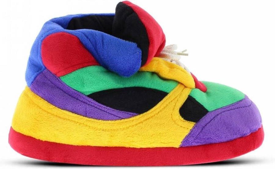 Pluche clownschoenen sneakers sloffen pantoffels voor kinderen Regenboog sneakers sloffen