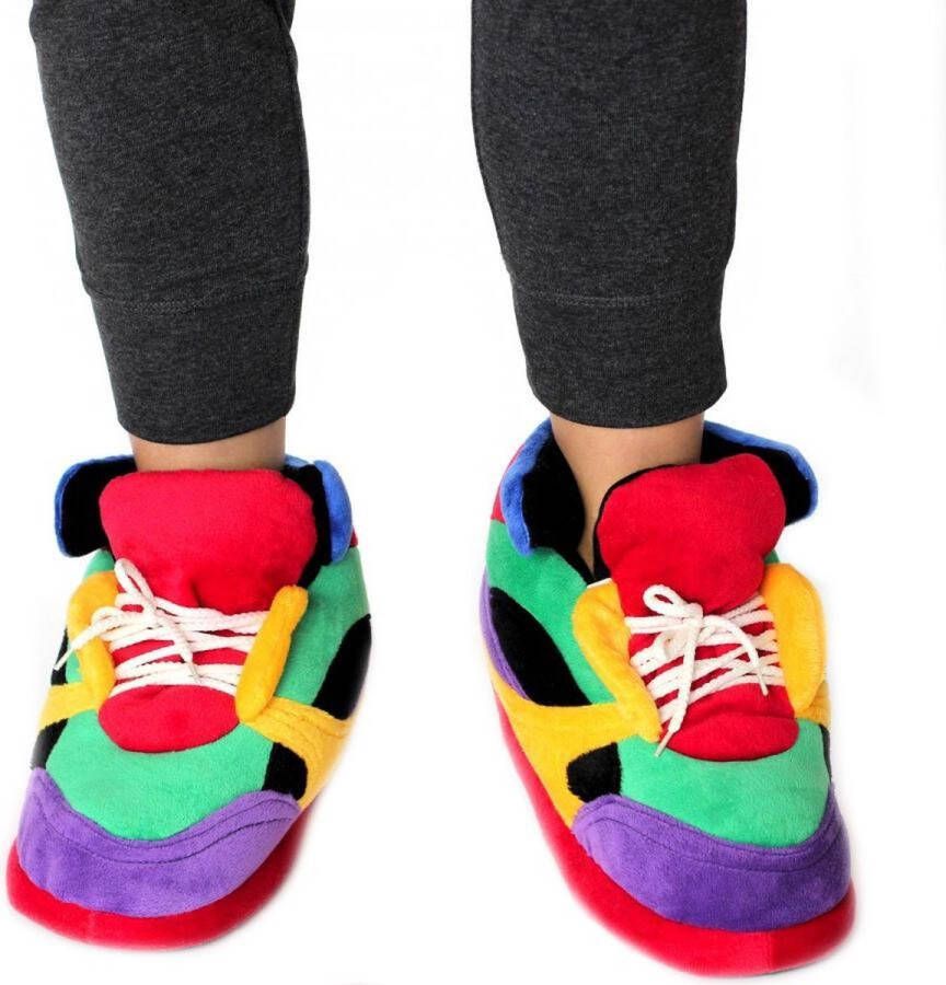 Pluche clownschoenen sneakers sloffen pantoffels voor kinderen Regenboog sneakers sloffen