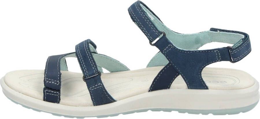 ECCO Cruise II leren dames sandalen blauw