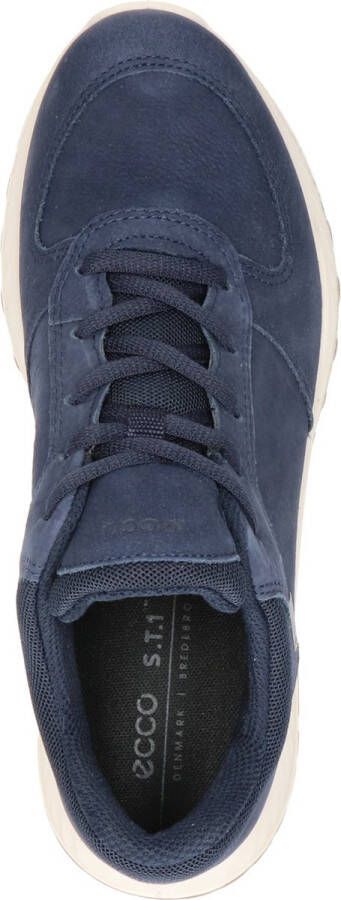 ECCO Exostride W sneakers blauw Leer Dames