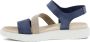 ECCO Flowt W Sandalen blauw Leer Dames - Thumbnail 17