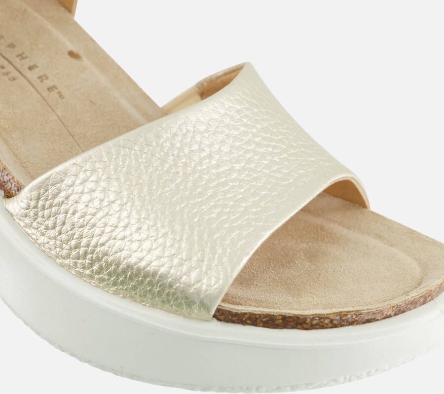 ECCO Flowt Wedge Cork Sandalen beige Nubuck Dames