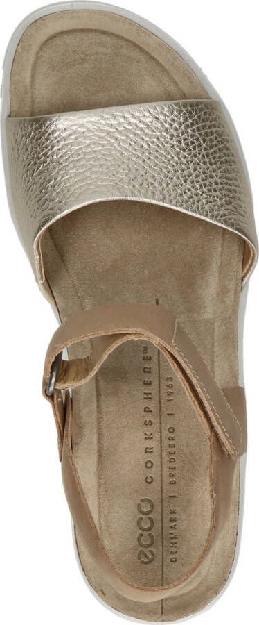 ECCO Flowt Wedge Cork Sandalen beige Nubuck Dames