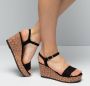 ECCO Flowt Wedge Sandalen zwart Nubuck Dames - Thumbnail 12