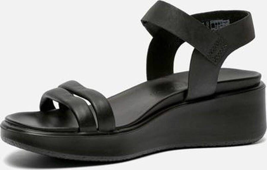 ECCO Flowt Wedge Sandalen zwart Nubuck Dames - Foto 6