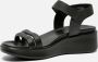 ECCO Flowt Wedge Sandalen zwart Nubuck Dames - Thumbnail 6