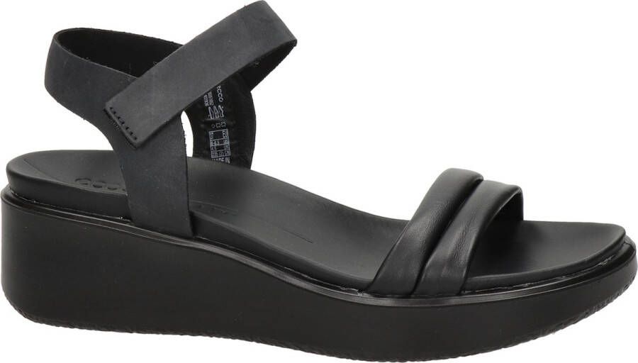 ECCO Flowt Wedge Sandalen zwart Nubuck Dames