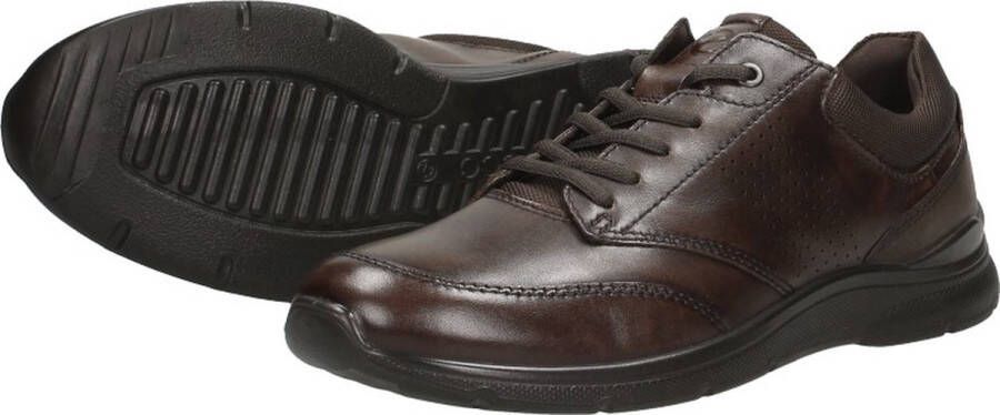 ECCO Irving Veterschoenen bruin Nubuck Heren