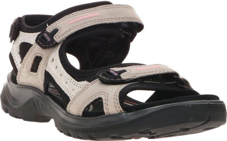 ECCO Offroad leren dames wandelsandalen grijs