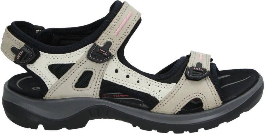 ECCO Offroad leren dames wandelsandalen grijs