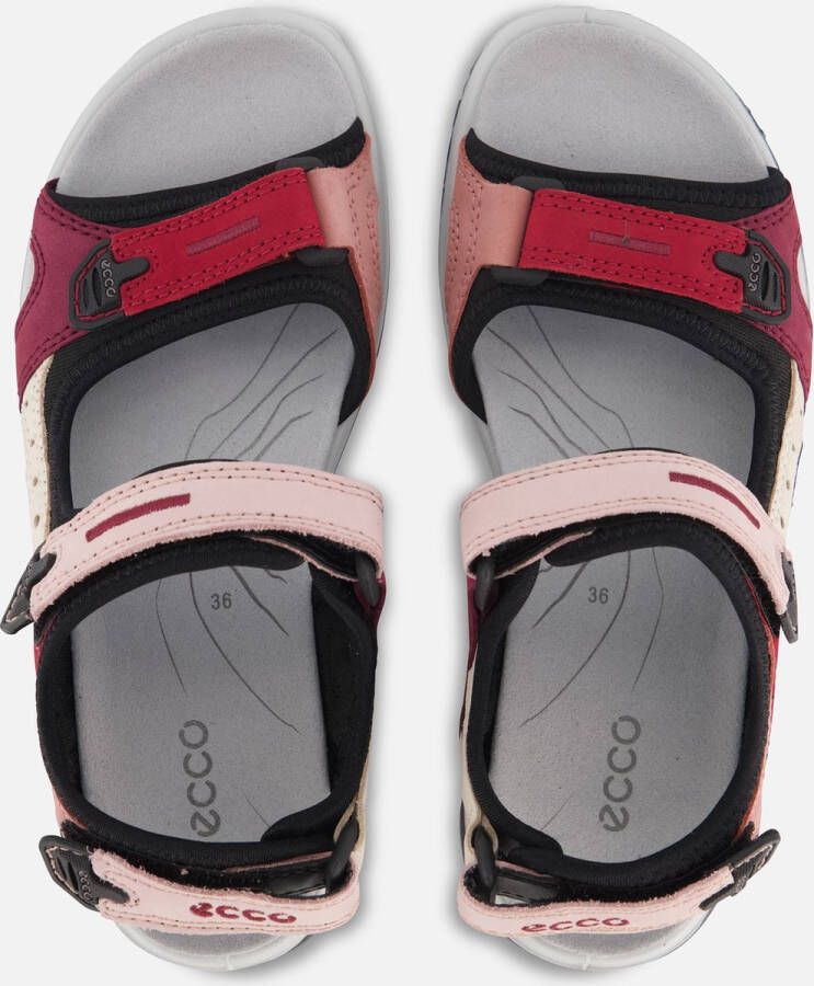 ECCO Offroad leren dames wandelsandalen grijs