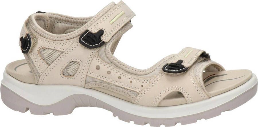 ECCO Offroad Sandalen Beige Leer Dames