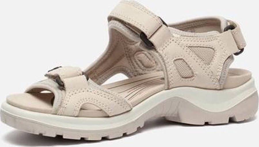 ECCO Offroad Sandalen Beige Leer Dames