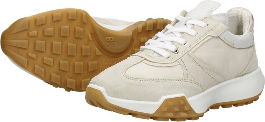 ECCO Retro dames lage sneaker Ecru