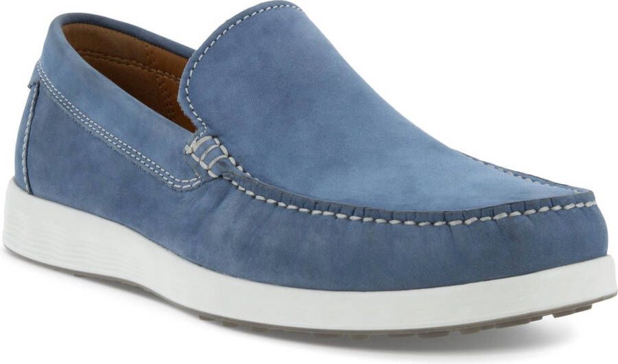 ECCO S Lite Moc M Instappers blauw Nubuck