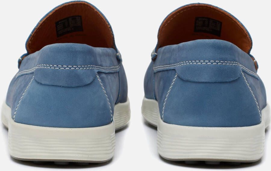 ECCO S Lite Moc M Instappers blauw Nubuck