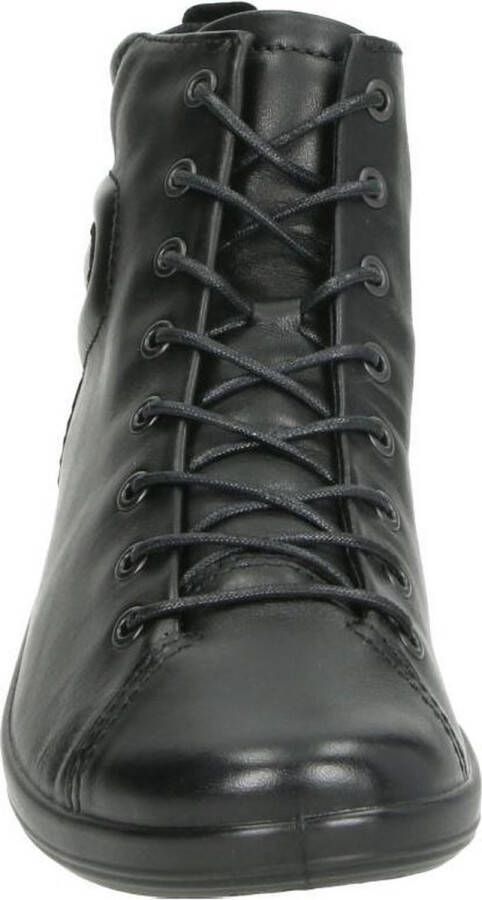 ECCO SOFT 2.0 dames Veterboot Zwart