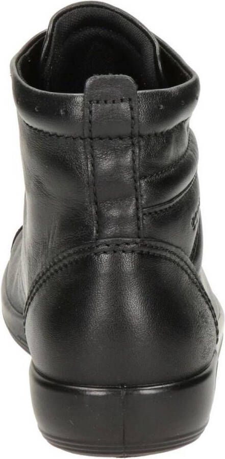 ECCO SOFT 2.0 dames Veterboot Zwart