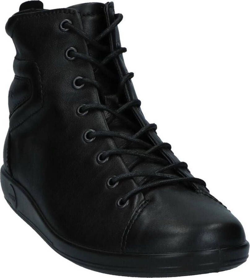 ECCO SOFT 2.0 dames Veterboot Zwart