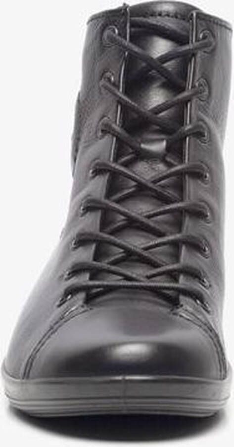 ECCO SOFT 2.0 dames Veterboot Zwart