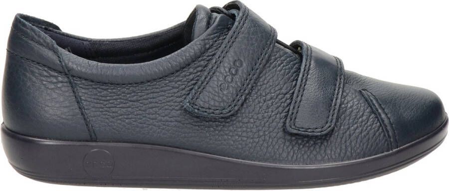 ECCO Soft 2.0 Sneakers Blauw Leer Dames