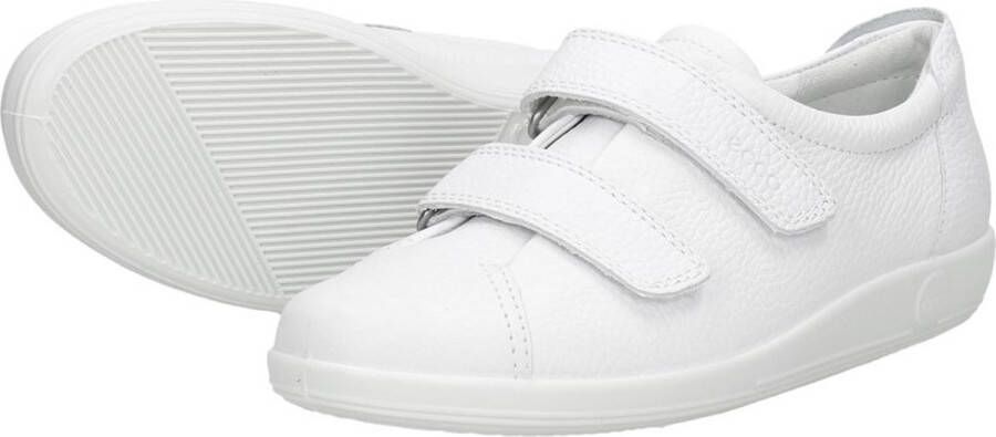 ECCO Soft 2.0 Sneakers Wit Leer Dames